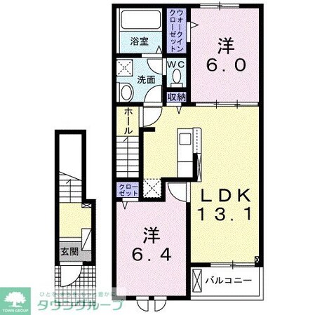 ヒルサイドの物件間取画像